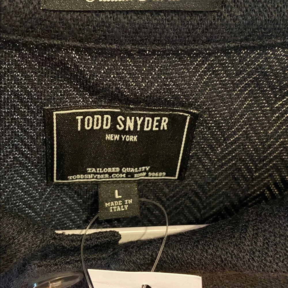 Todd Snyder LS Herrington Knit Navy Shirt Sz Large. NWT - Picture 3 of 6